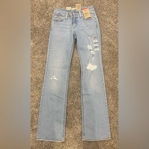 Levi’s women’s Superlow Bootcut stretch jeans, size 23x32